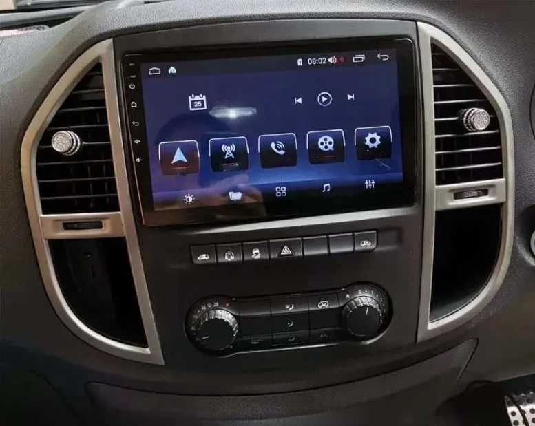 Navigatie Android 14 Mercedes Vito W447 CarPlay QLed - Camera Cadou