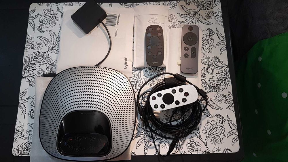 Logitech-Rally Camera Webcam, SPLITTER,Invertor,Telecomanda,Accesorii