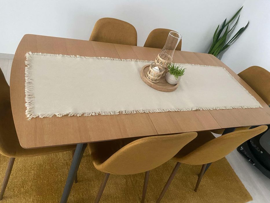 Masa extensibila cu 6 scaune