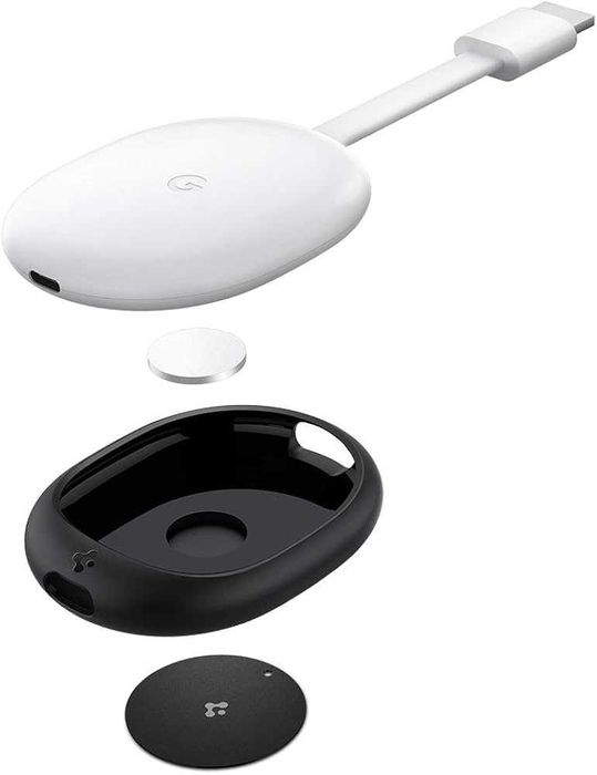 SPIGEN Silicone Fit за Chromecast / Google TV – магнитен монтаж