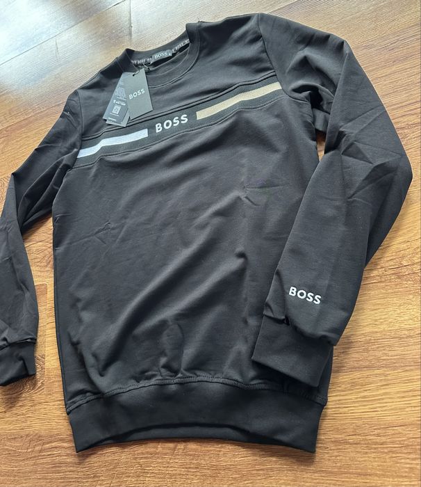 Мъжка,памучна,черна блуза Hugo BOSS