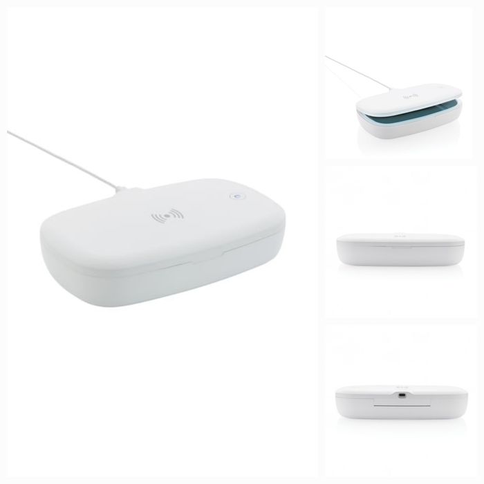 Cutie sterilizatoare UV-C cu încărcător wireless de 5W