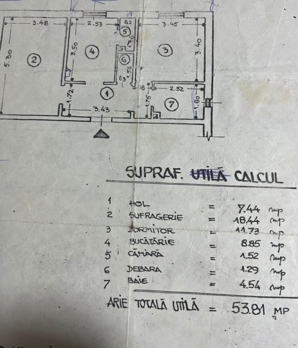 Apartament 2 camere parter