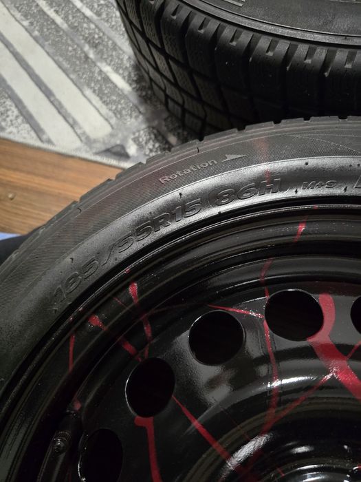 Jante de tabla plus cauciuri de iarna 185 55 r15