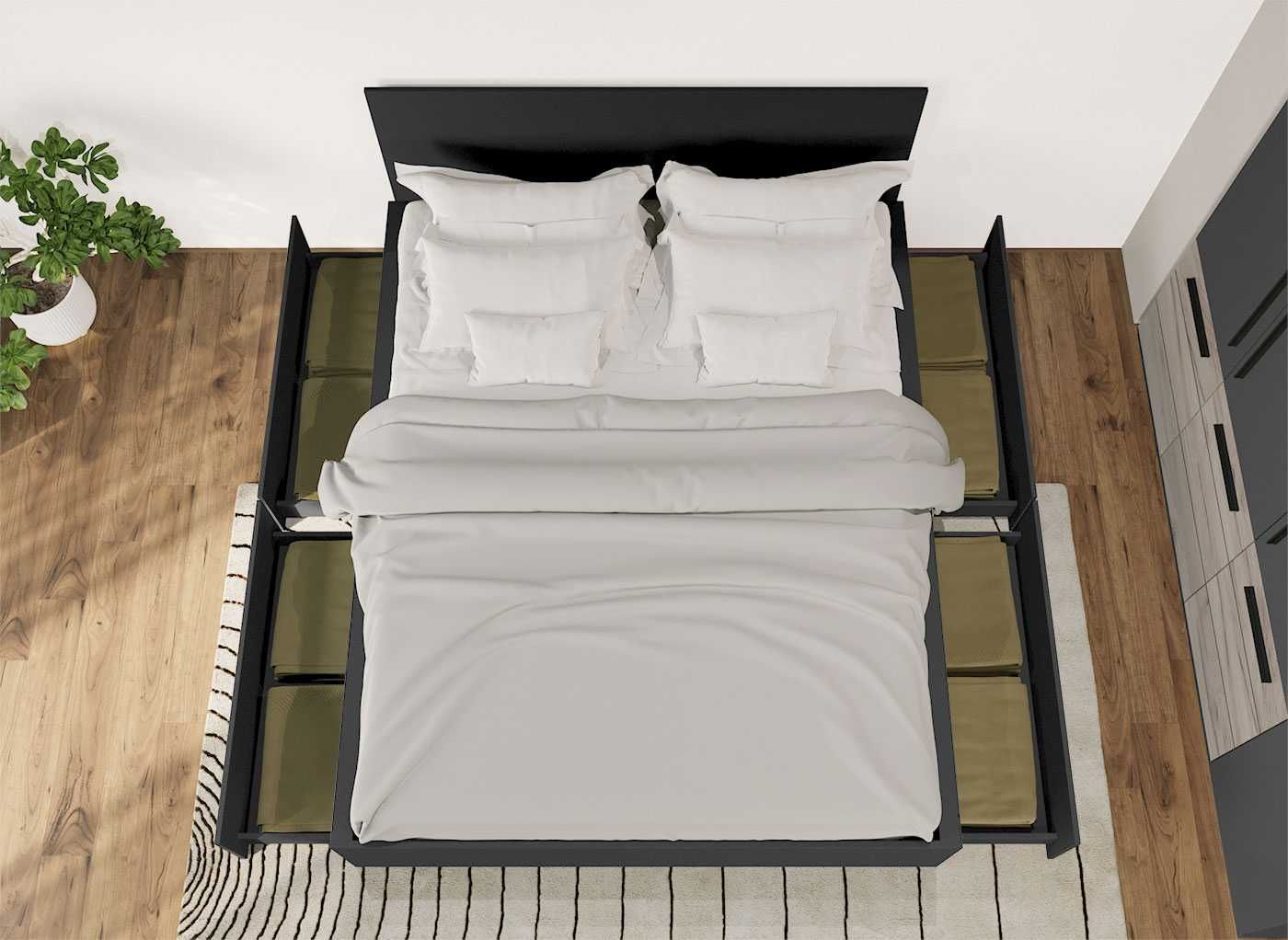 Set Dormitor Gri Noce C7 - Transport Gratuit in 4-10 zile