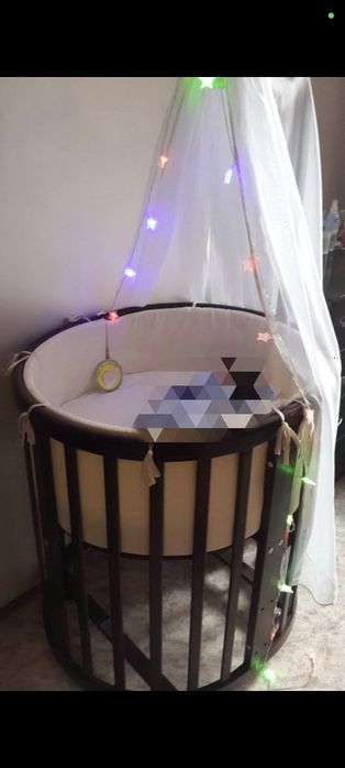 Детская кроватка 6в1 Ellips Bed из массива бука
