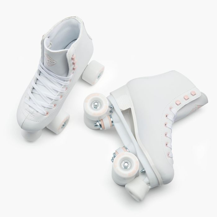 Patine cu rotile Quad 100 Alb - produs resigilat Decathlon