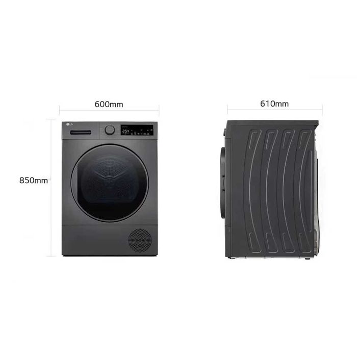 Сушильная машина LG 8 кг RH80T2SP7RM Heat Pump Sensor Dry