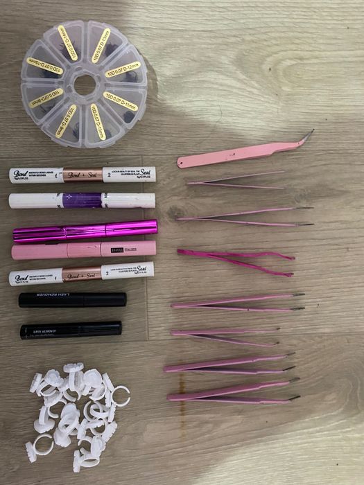 Изкуствени мигли+лепило и пинсети