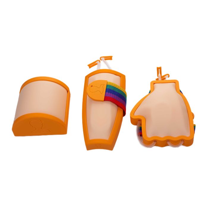 TRIO Manșetă + Mânuță + Pad Combo - Kit practică injecții