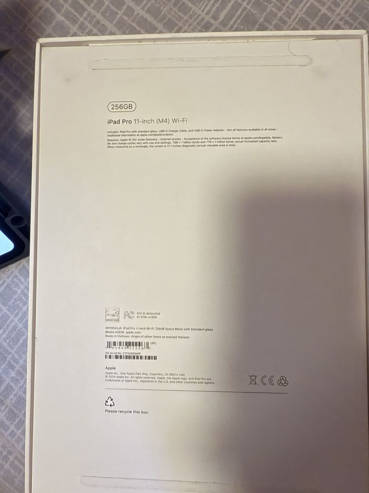iPad Pro M4 11inch 256gb