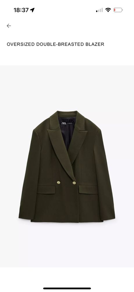 Пиджак Zara. В идеальном состоянии. Размер М