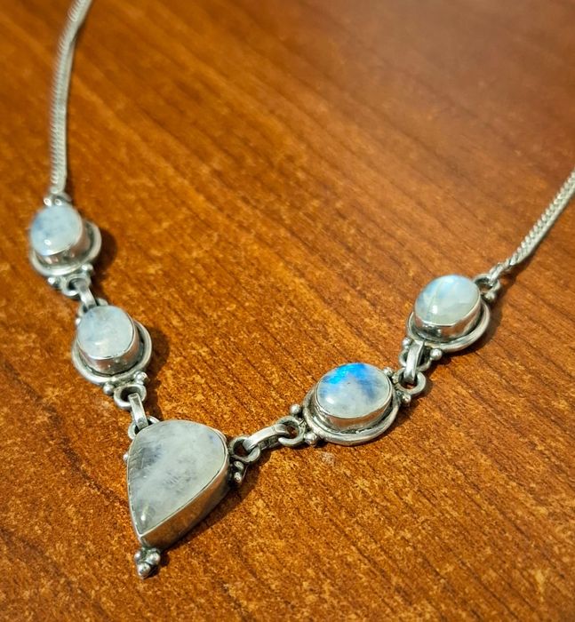 Set bijuterii, argint 925 cu piatra lunii