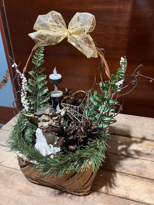 Decoratiuni Craciun , cos Craciun , hand-made