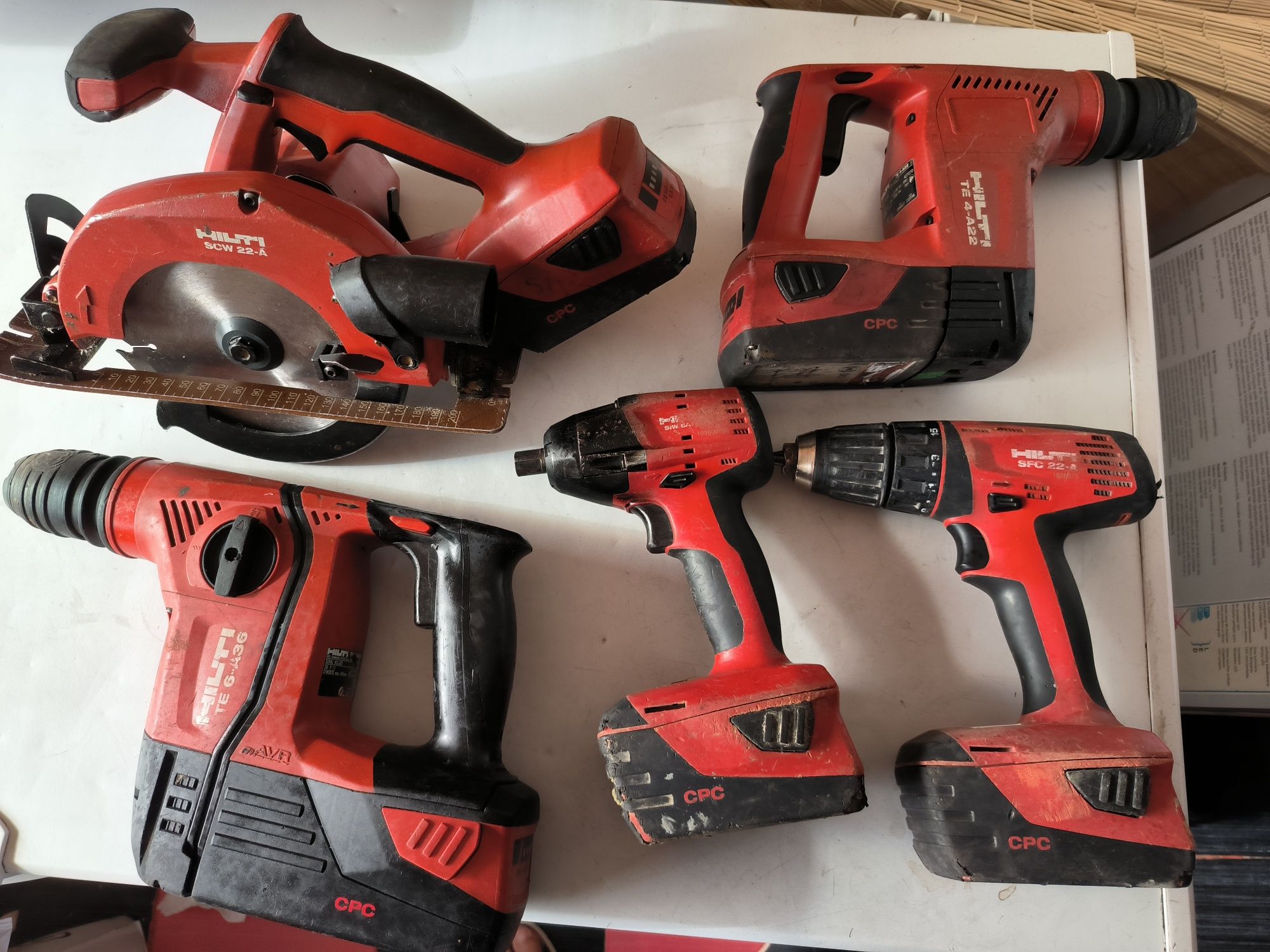 Hilti set 22v și 36 li ion