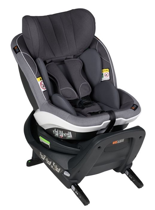 Scaun auto BeSafe izi turn i-size Gri Metallic Mélange