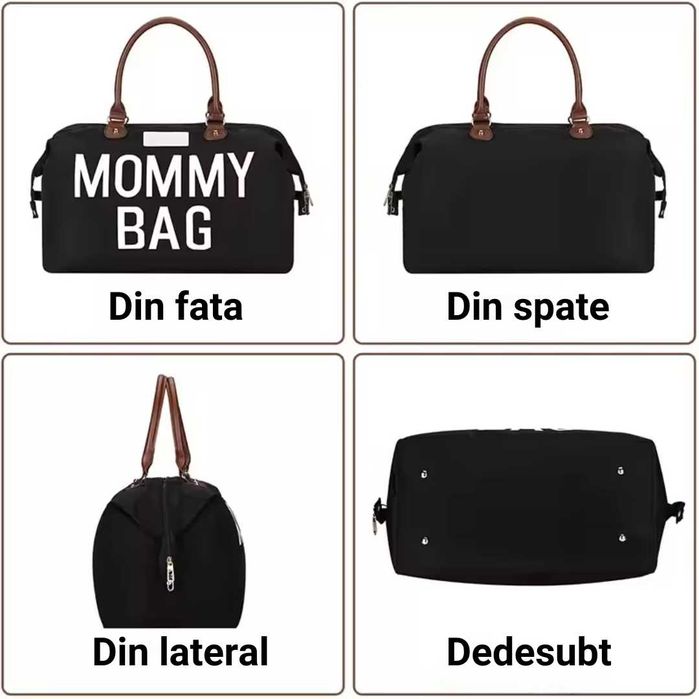 Geanta MOMMY BAG Premium pentru Maternitate Set din 5 Piese