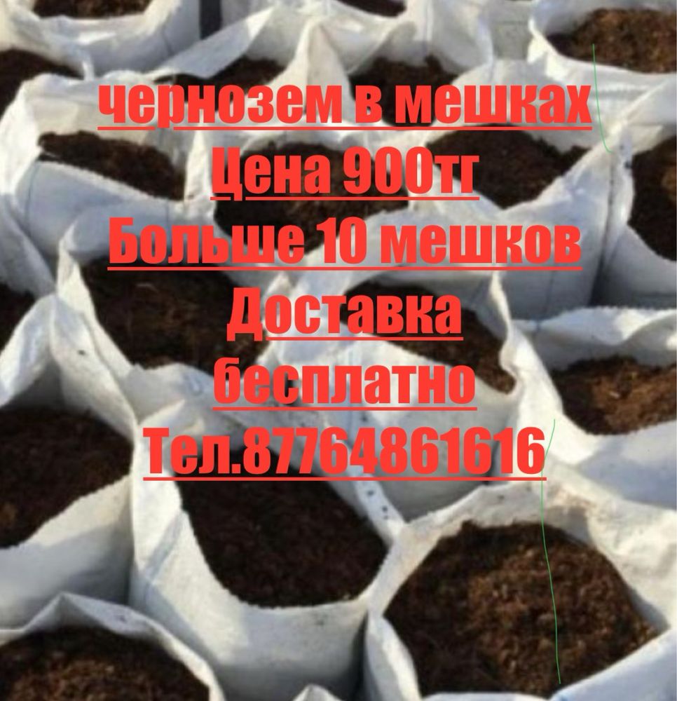 Чернозем в мешках