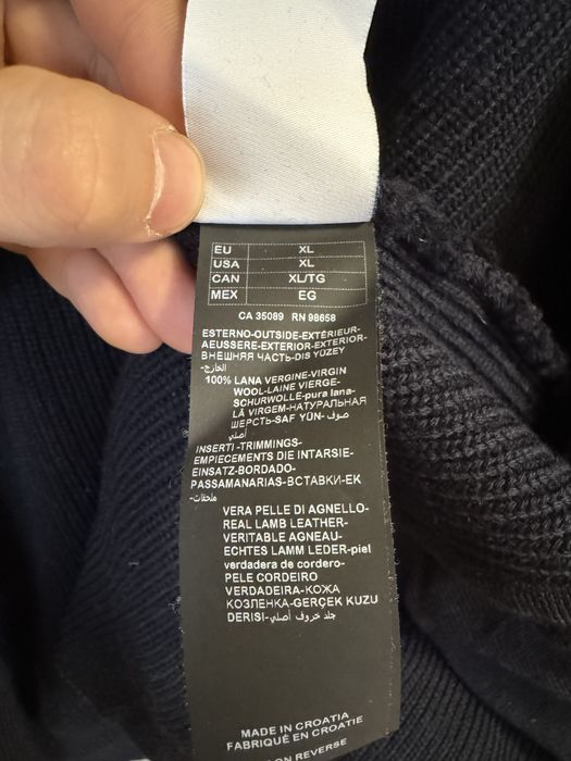 Paul Shark Мъжко Яке Вълнена Дебела Жилетка С Цип Размер XL