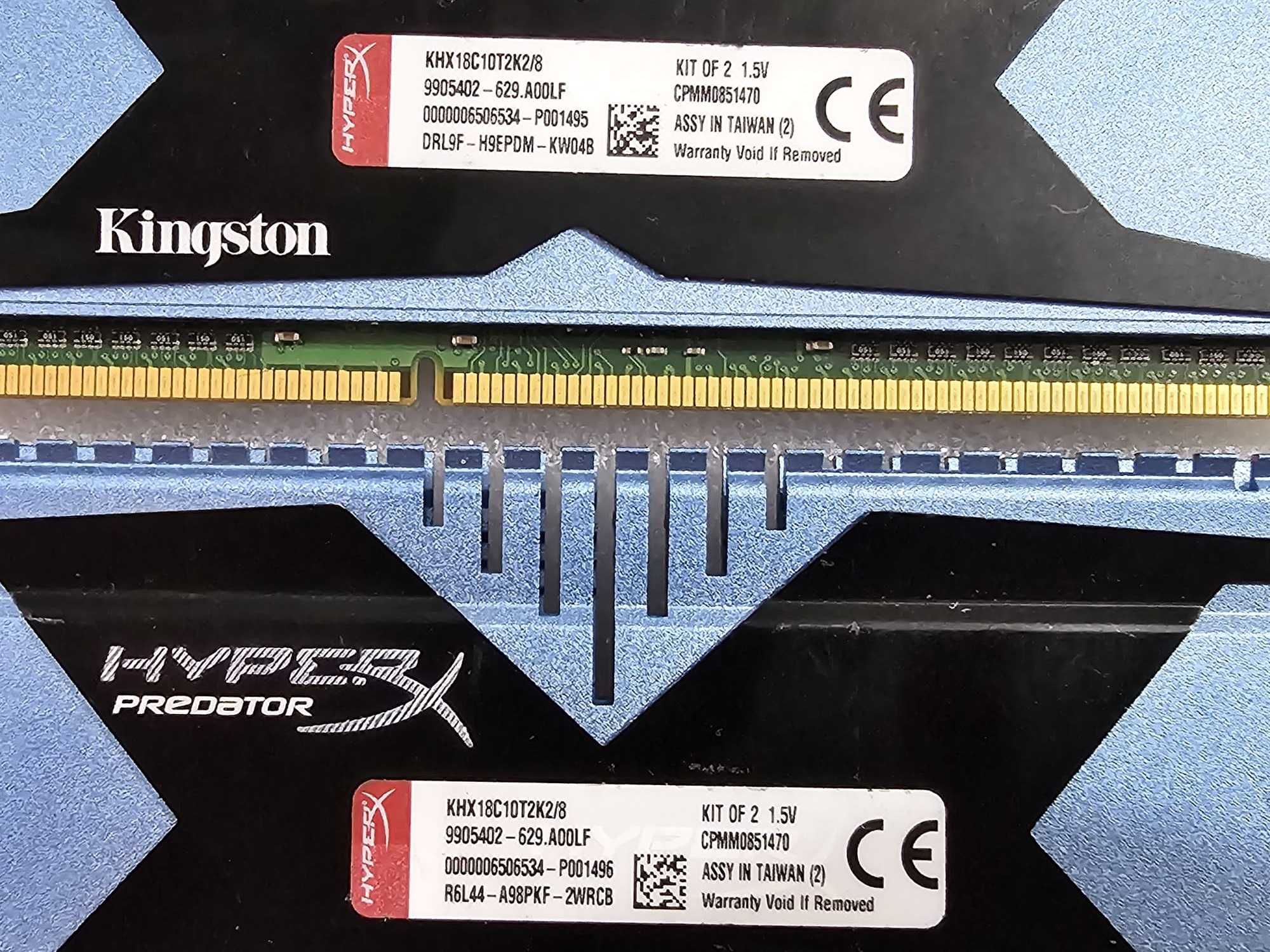 Memorie Kingston HyperX PREDATOR 8GB (2x4GB), DDR3, 1866MHz, CL10