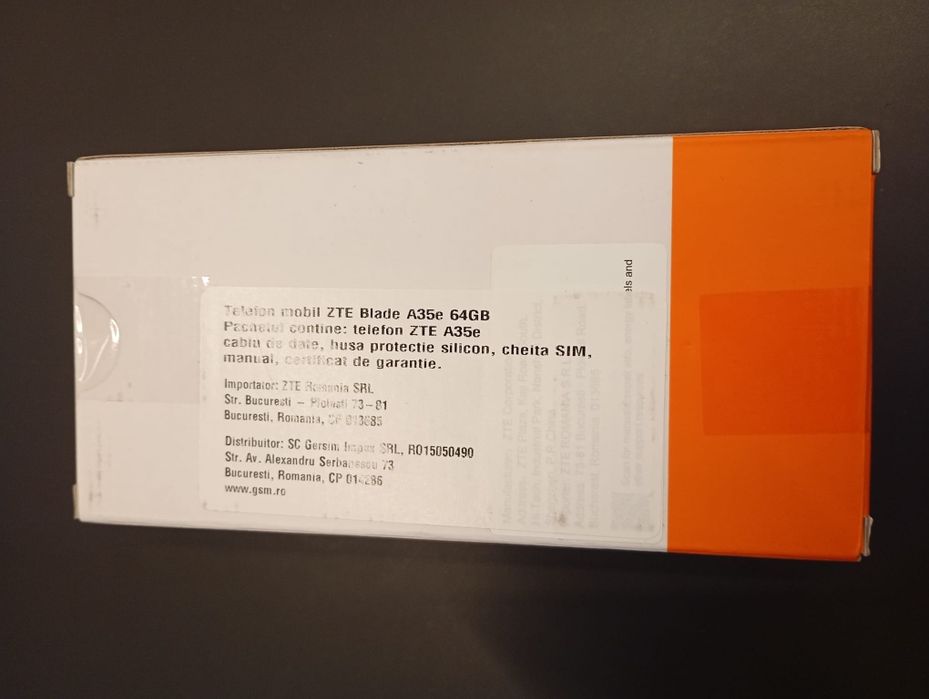 ZTE Blade A35e nou / sigilat / cutie
