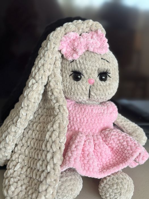 Зайче плетено на една кука