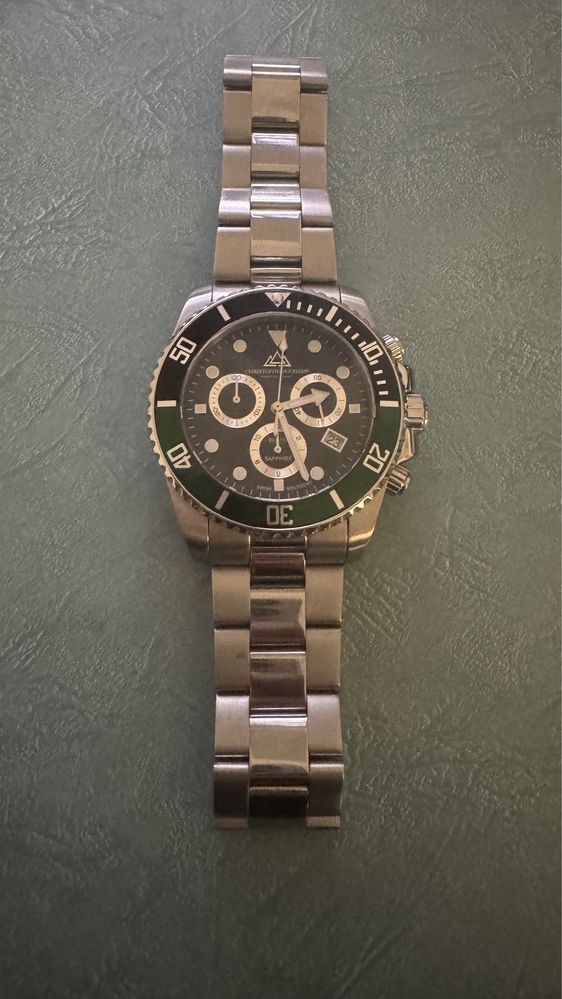 Часовник Christoph Duchamp Marine chrono green