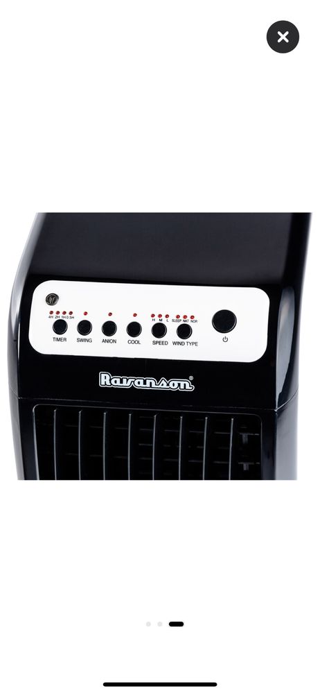 Aer conditionat portabil cu telecomanda Ravanson, 75W 444 m3/h