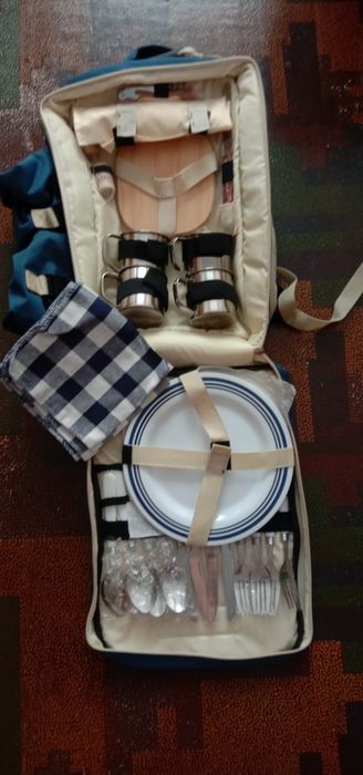 Рюкзак походный для пикника, с посудой