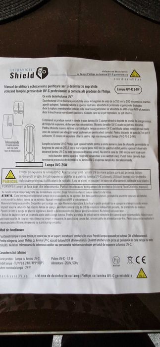 Lampă UV-C 24 W Shield