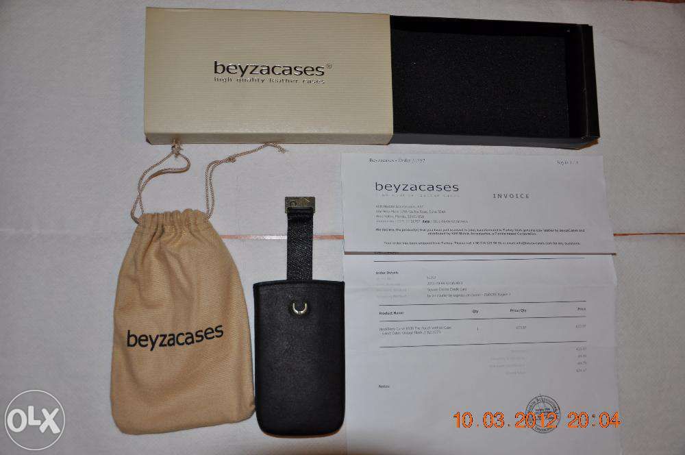 HUSA Smartphone piele neagra 109x60x14mm BEYZACASE