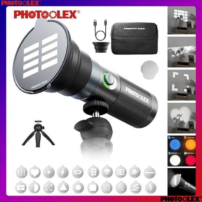 PHOTOOLEX Led RGB Spotlight — Фонарь Flashlight