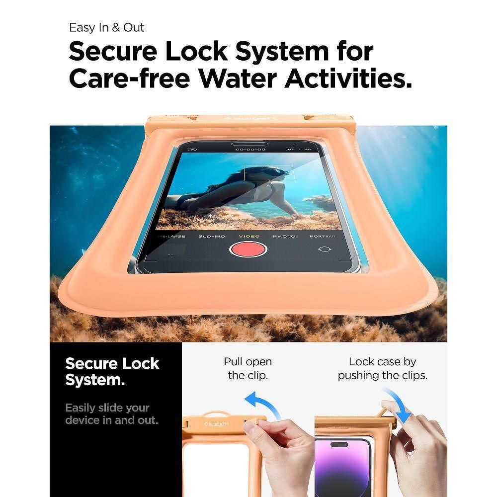 Универсален водоустойчив калъф spigen a610 apricot