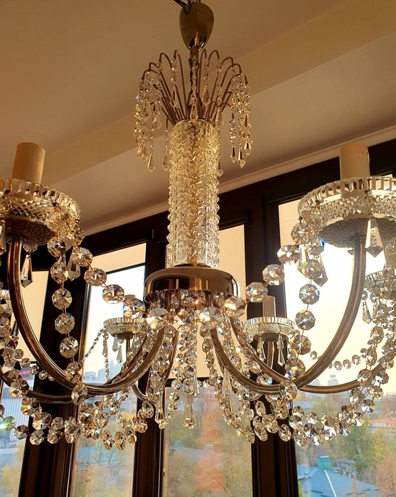 Люстра Хрустальная Винтажная Чехословакия Советский период