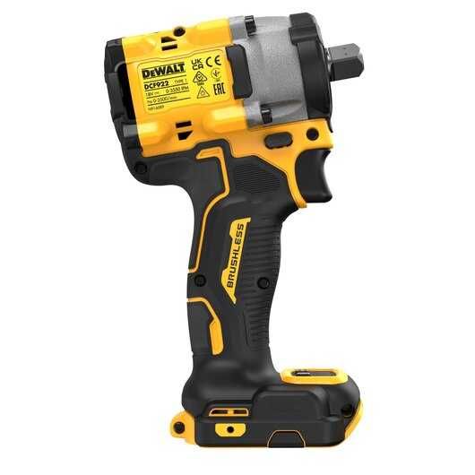 Акумулаторен ударен гайковерт DeWALT DCF922N, 18V, 406 Nm