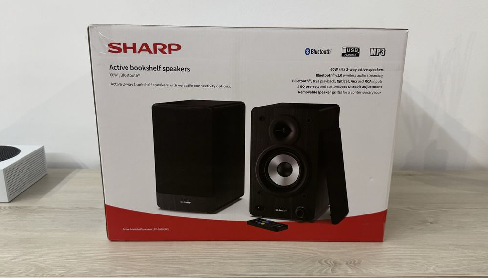 Boxe Active Sharp 60W Bluetooth - Sunet Clar și Puternic