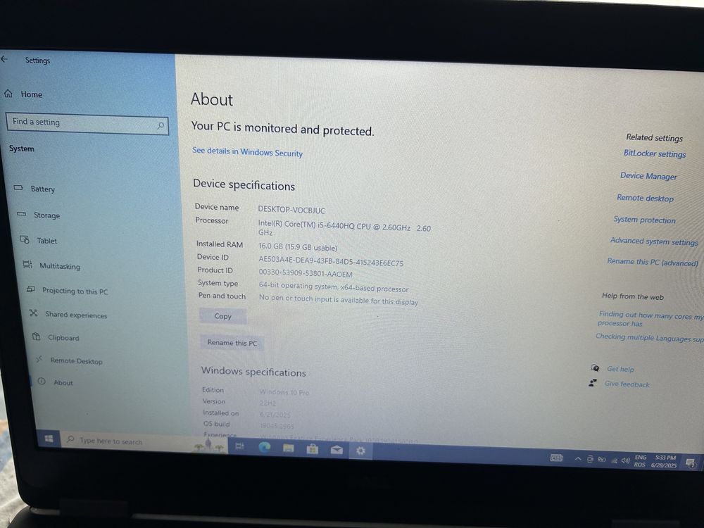 Vand  laptop ddr4