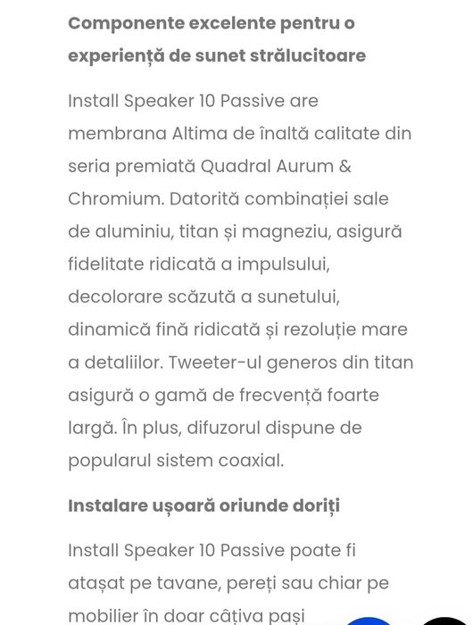 Boxa install speaker