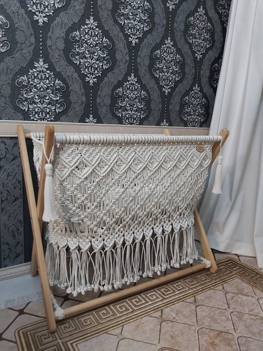 Колыбель кроватка подвесная,макраме,ручная работа