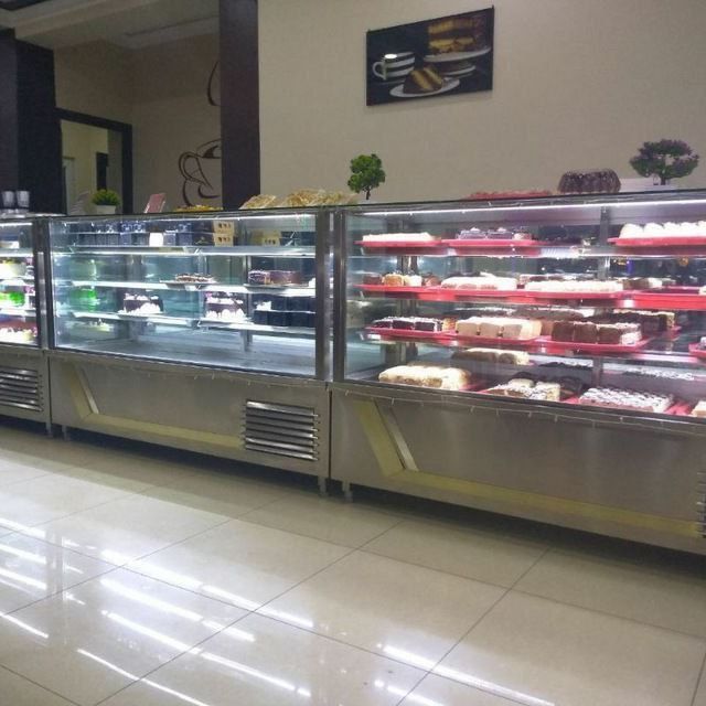 Vetrina xaladelniklar Meva uchun super Marketlar uchun