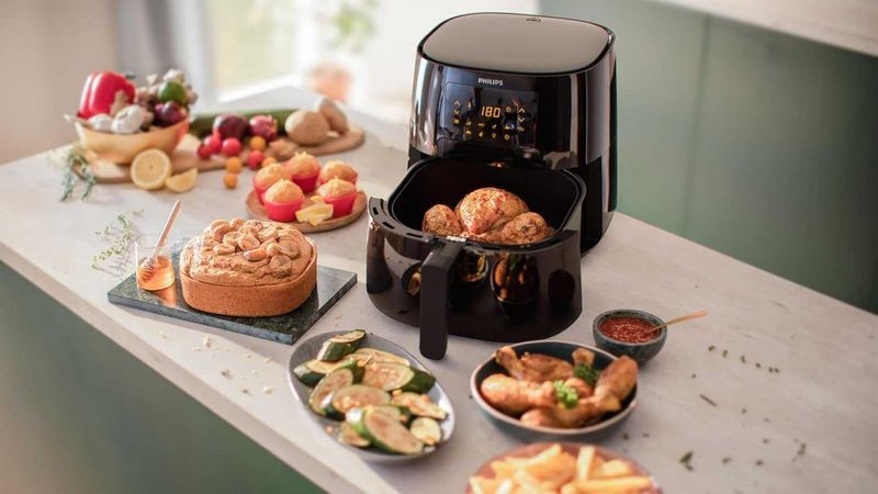 Еър Фраер 2г Гаранция Нов Фритюрник PHILIPS Airfryer XL 6.2л HD9270/90