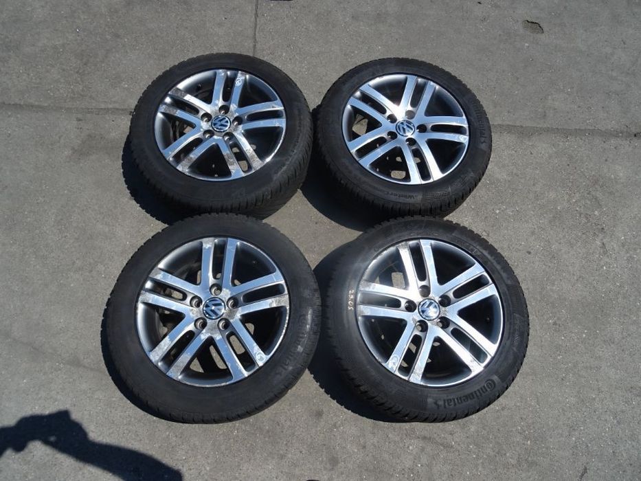 Vand Jante aliaj cu Cauciucuri Volkswagen Golf 6 205/55 R16 din 2011 cod: 1K0601025DF