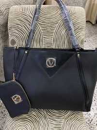 Оригинална кожена чанта, чисто нова на US дизайнер Joan Vass