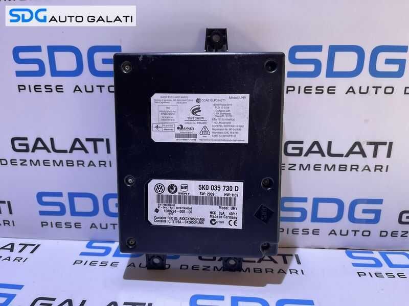 Unitate Modul Calculator Bluetooth VW Touran 2011 - 2015 Cod 5K0035730D [L3628]