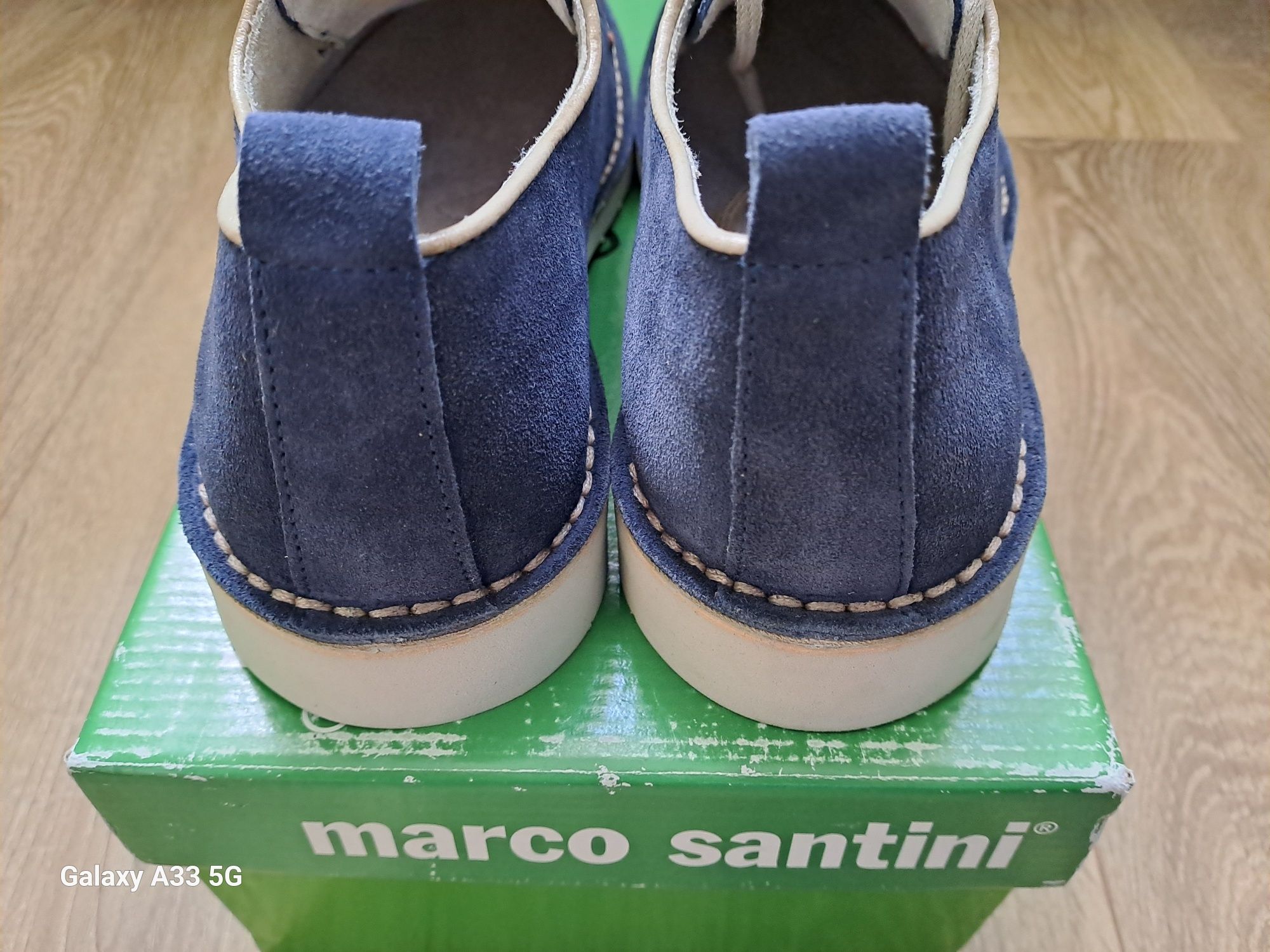 Noi! Vand pantofi de vară din piele întoarsă pt bărbați, Marco Santini