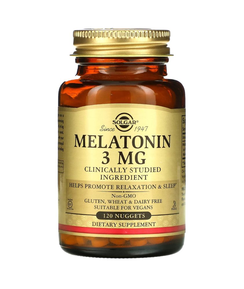 Solgar melatonin 3 mg 120  штук