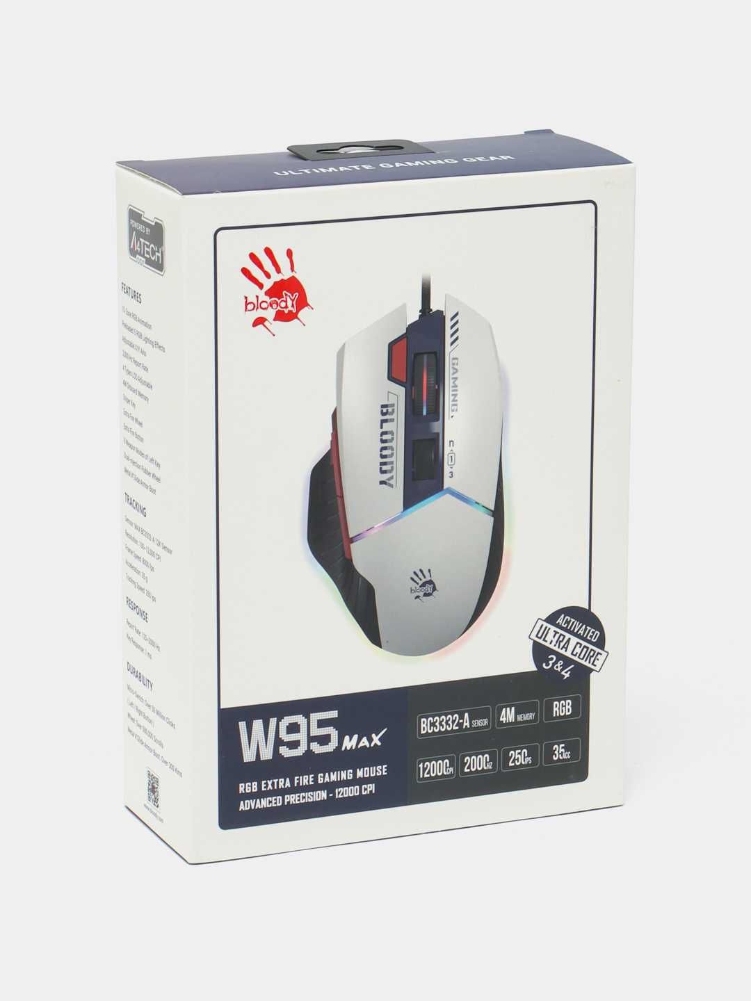 Проводная игровая мышь Bloody W95MAX SPORT NAVY RGB GAMING MOUSE