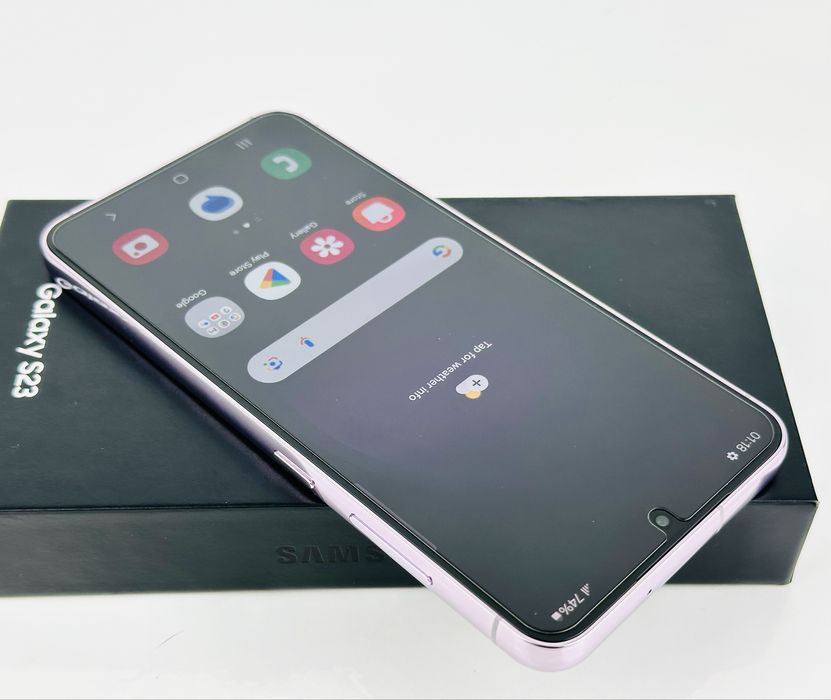 Samsung Galaxy S23 5G 256GB 8RAM Lavender Перфектен! Гаранция!