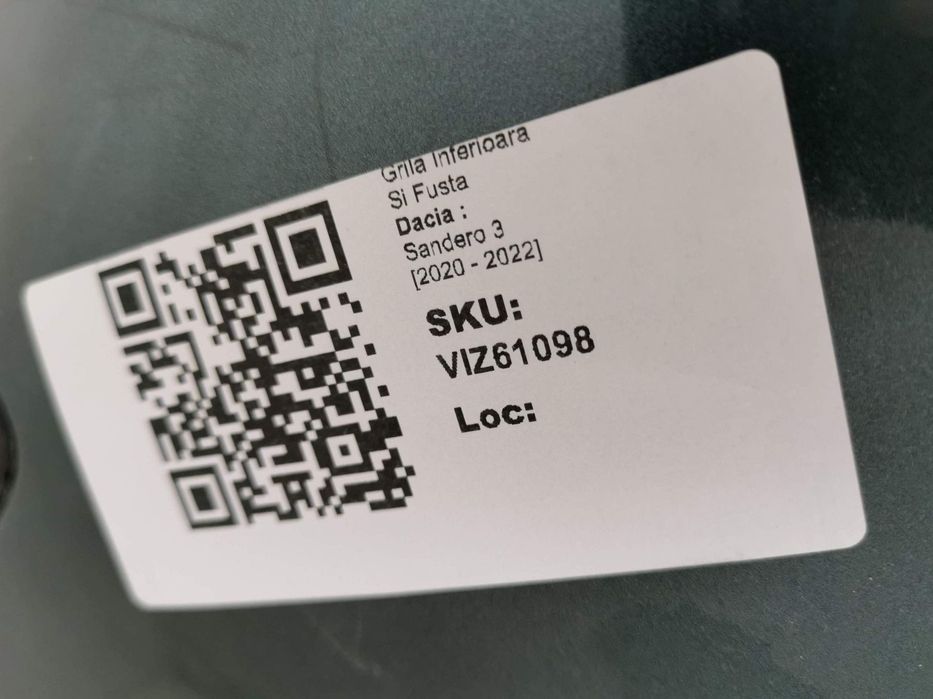 Bara Fata Cu Grila Inferioara Si Fusta Dacia  Sandero 3 2020 2021 2022