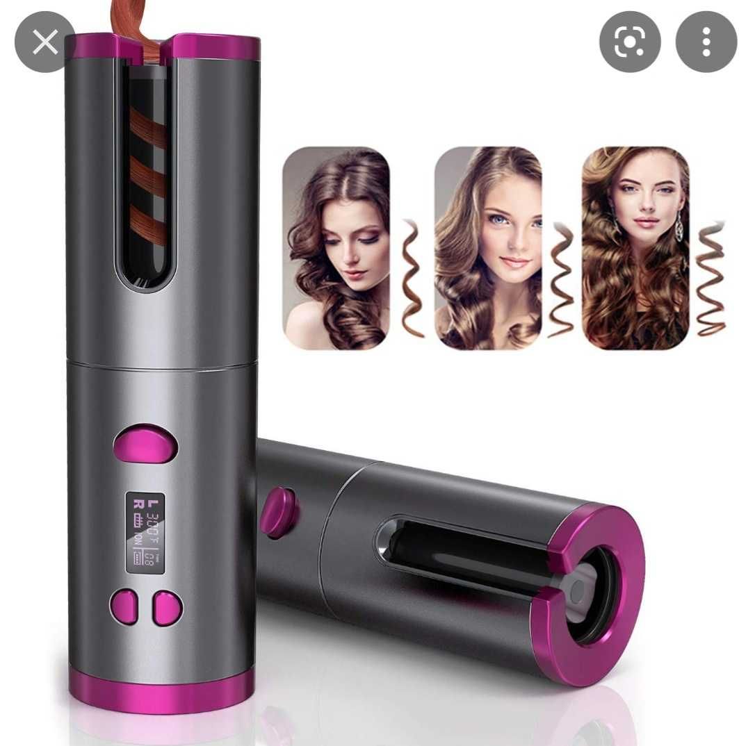 Безжична, автоматична керамична маша за коса Cordless Automatic Curler